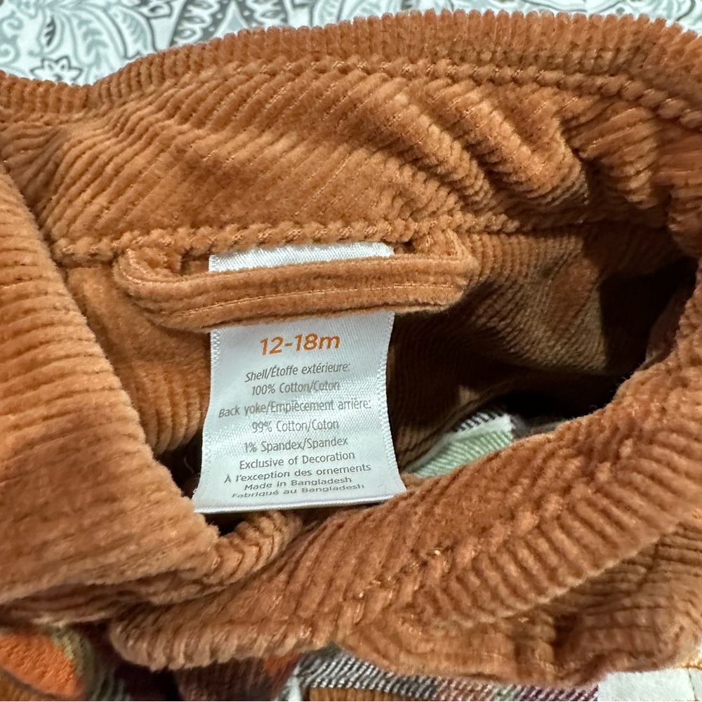 Toddlers Brown Winter Button Down - Picture 3 of 4